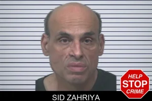 Sid Zahriya mugshot