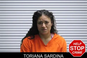 Toriana Sardina mugshot