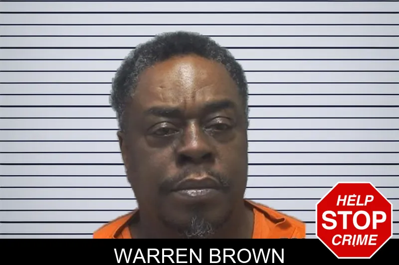 Warren Brown mugshot