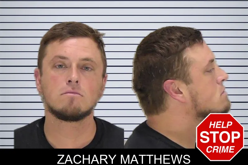 Zachary Matthews mugshot