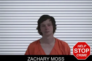 Zachary Moss mugshot