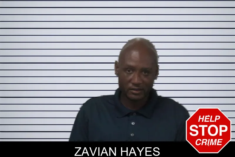 Zavian Hayes mugshot