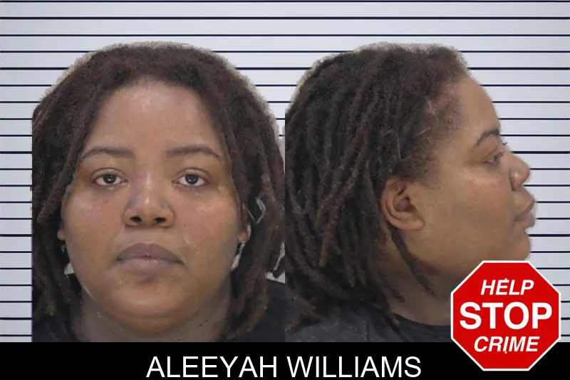 Aleeyah Williams mugshot