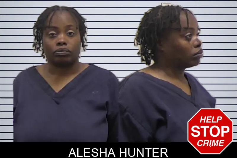 Alesha Hunter mugshot