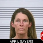 April Sayers mugshot