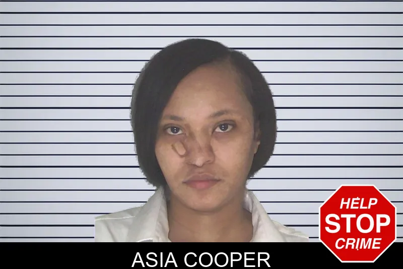 Asia Cooper mugshot
