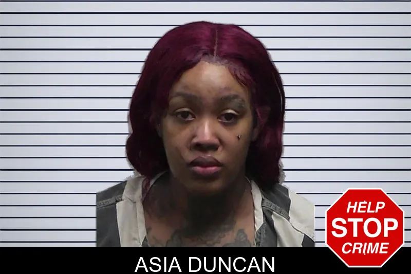 Asia Duncan mugshot