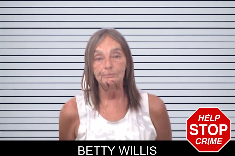 Betty Willis mugshot