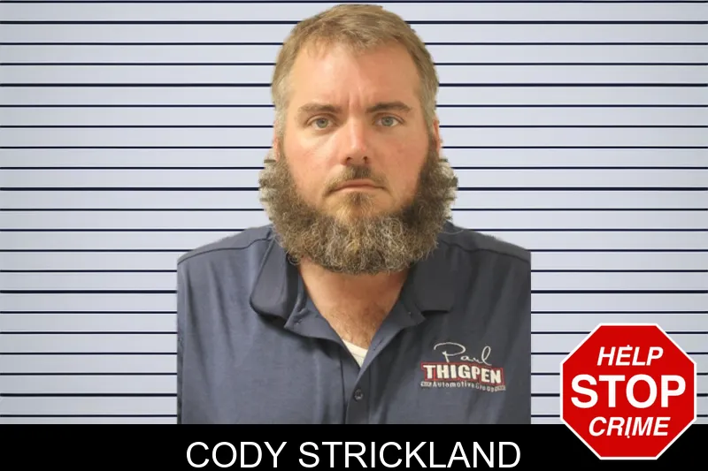 Cody Strickland mugshot