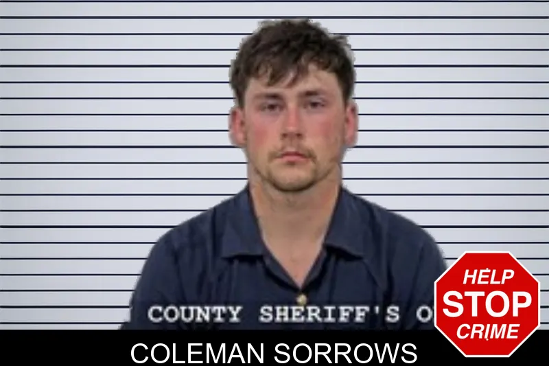 Coleman Sorrows mugshot