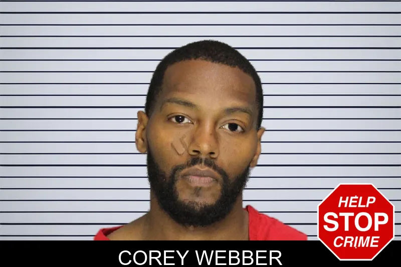 Corey Webber mugshot
