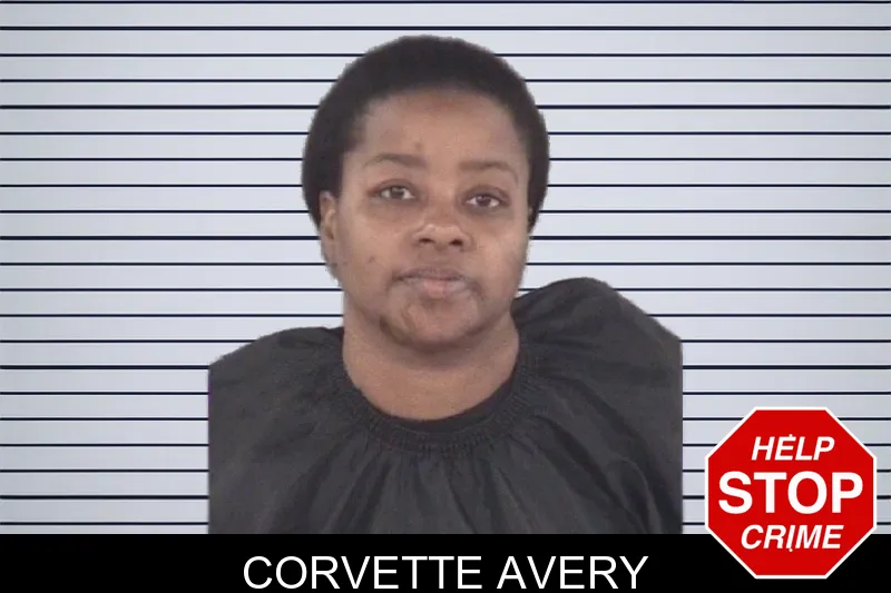 Corvette Avery mugshot