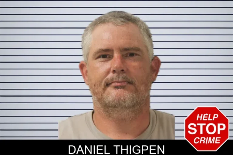 Daniel Thigpen mugshot – Toombs County , Georgia Daniel Thigpen