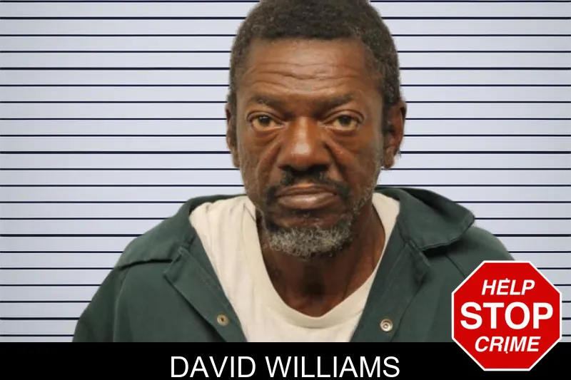 David Williams mugshot