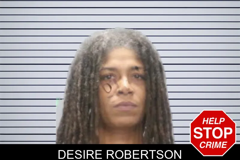 Desire Robertson mugshot