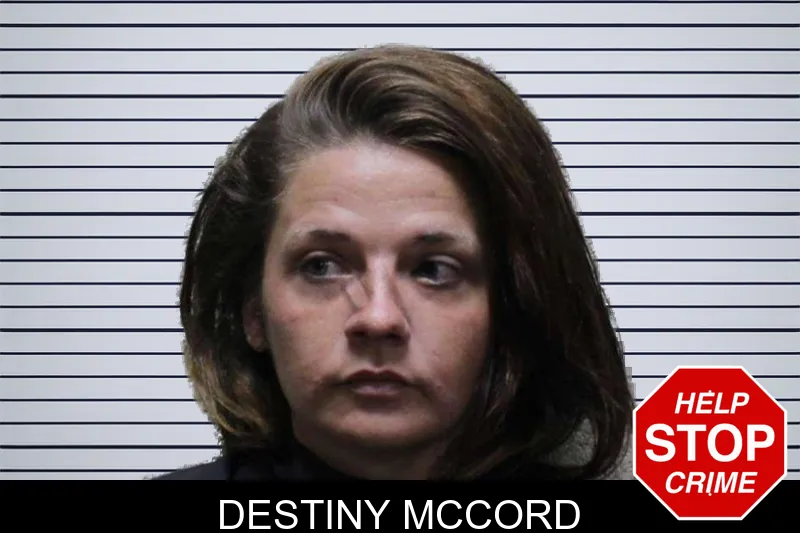 Destiny McCord mugshot