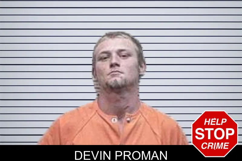 Devin Proman mugshot