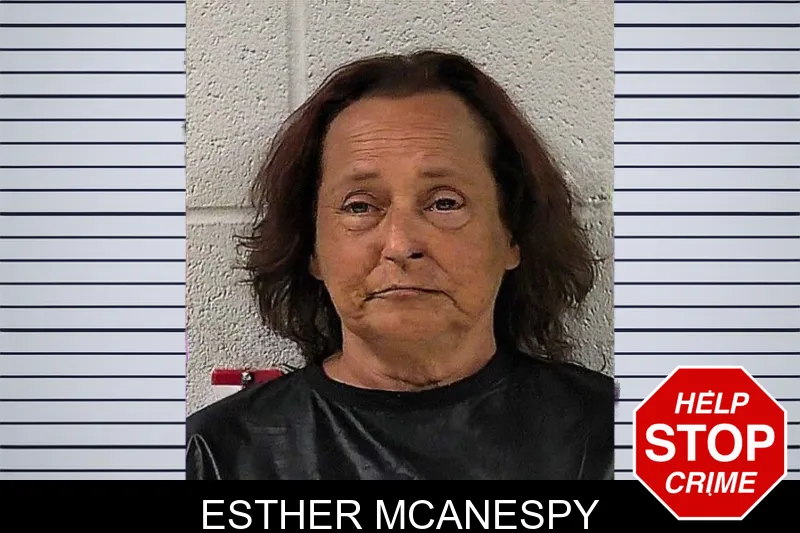 Esther McAnespy mugshot