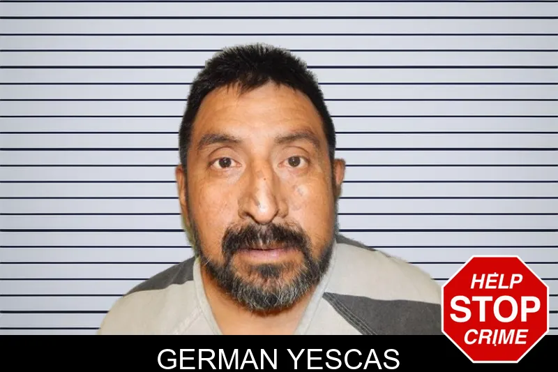 German Yescas mugshot