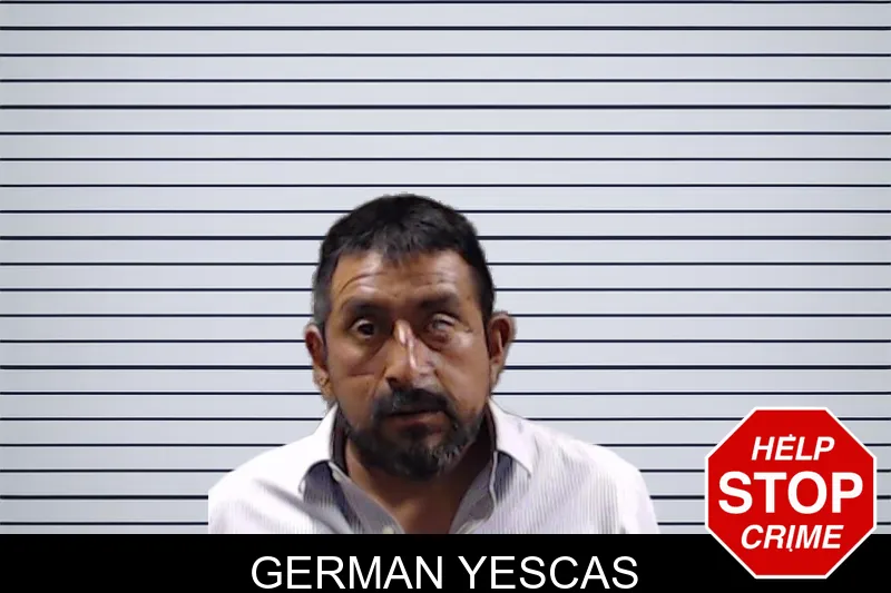 German Yescas mugshot