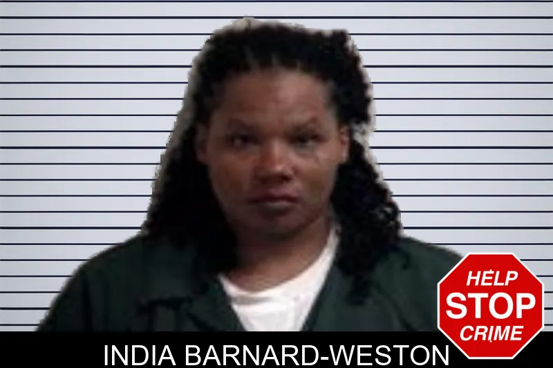 India Barnard-Weston mugshot