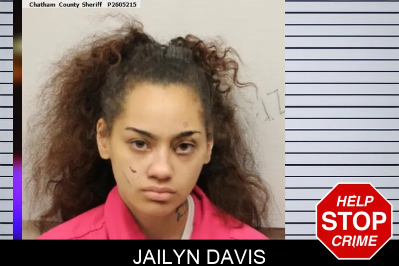 Jailyn Davis mugshot – Chatham County , Georgia Jailyn Davis mugshot