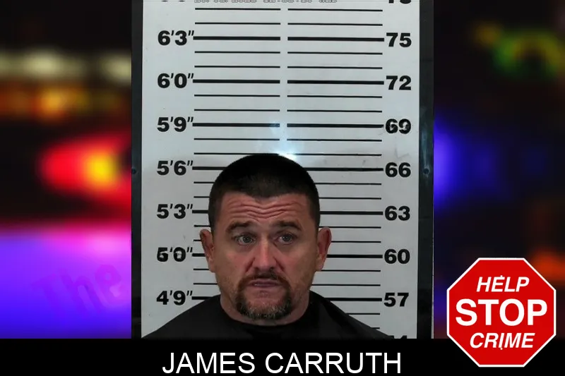 James Carruth mugshot