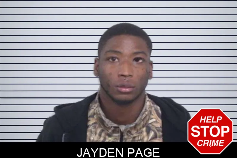 Jayden Page mugshot