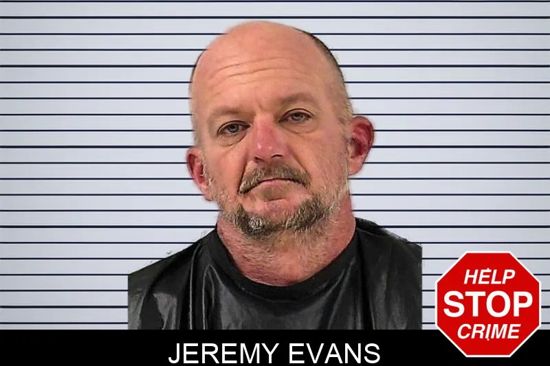 Jeremy Evans mugshot