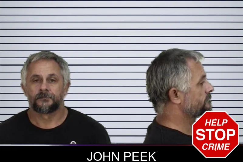 John Peek mugshot