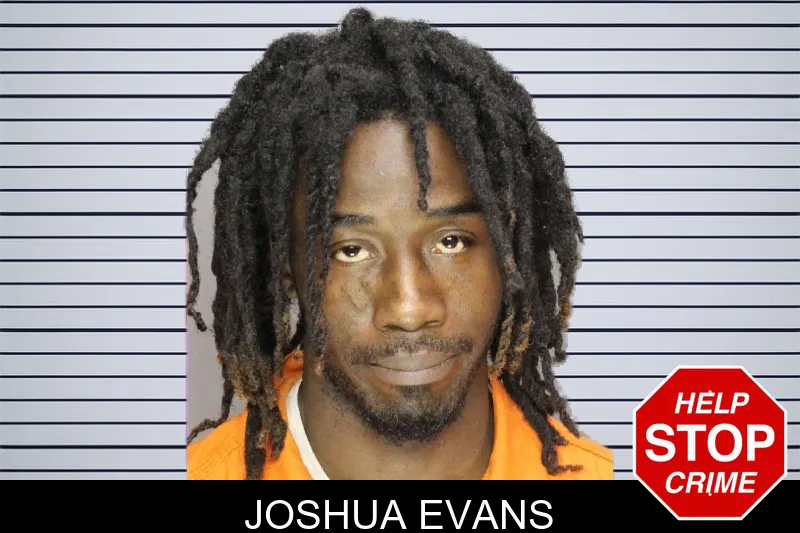 Joshua Evans mugshot