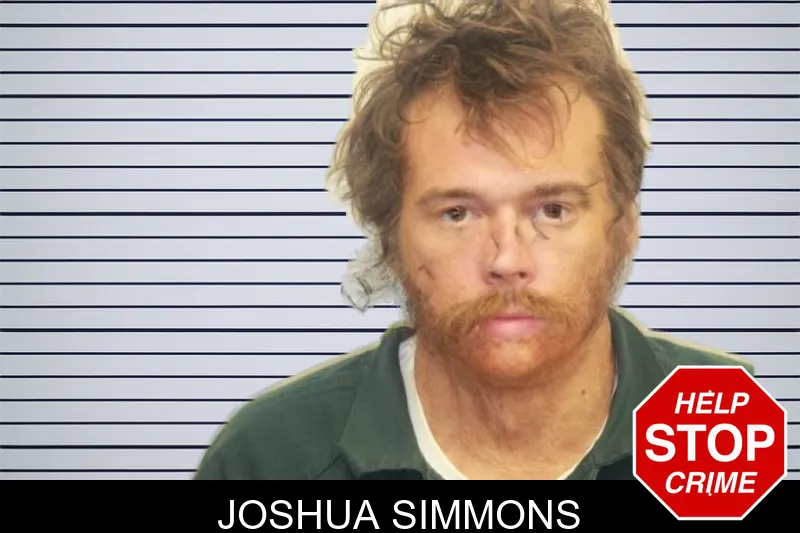 Joshua Simmons mugshot