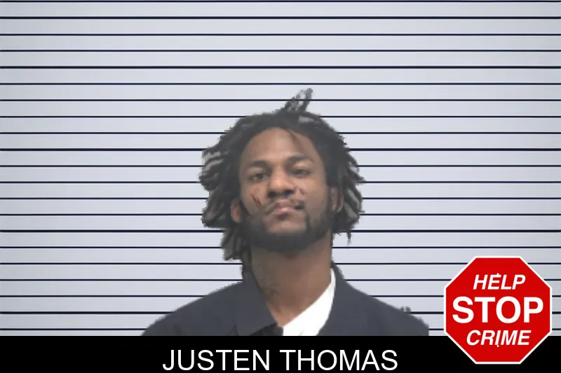 Justen Thomas mugshot