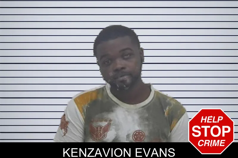 Kenzavion Evans mugshot