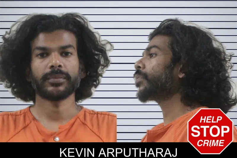 Kevin Arputharaj mugshot