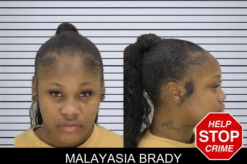 Malayasia Brady mugshot