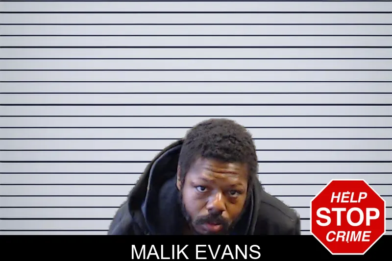 Malik Evans mugshot
