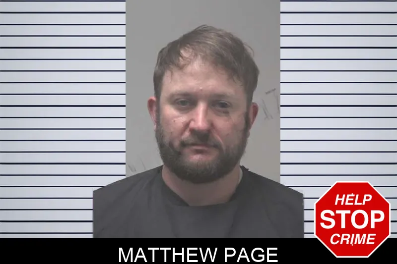 Matthew Page mugshot