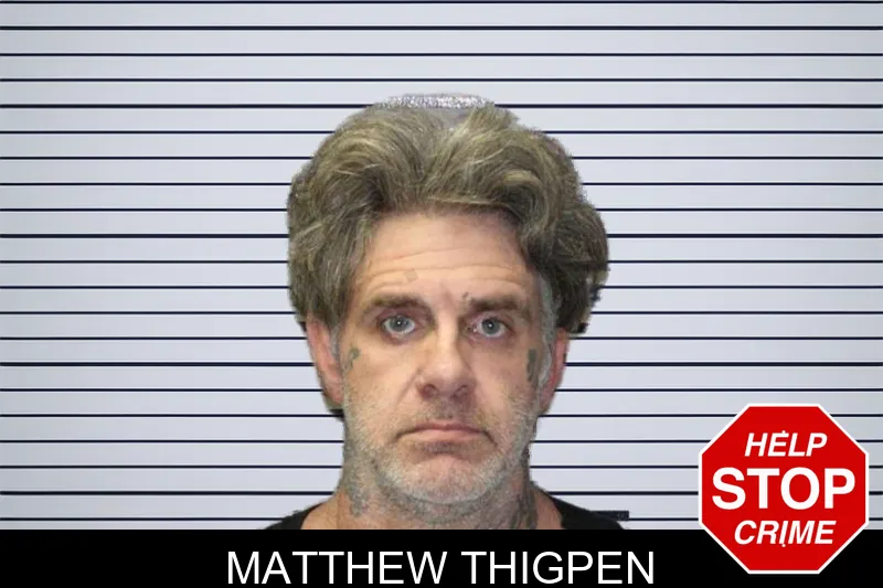 Matthew Thigpen mugshot – Thomas County , Georgia Matthew Thigpen mugshot