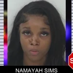 Namayah Sims mugshot