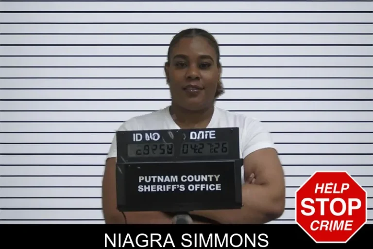 Niagra Simmons mugshot – Putnam County , Georgia Niagra Simmons