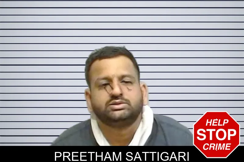 Preetham Sattigari mugshot
