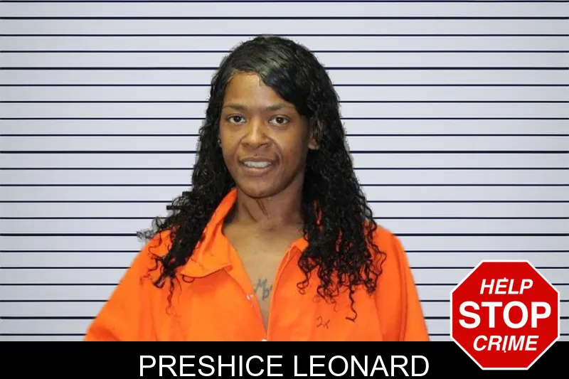 Preshice Leonard mugshot