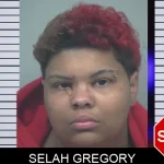 Selah Gregory mugshot