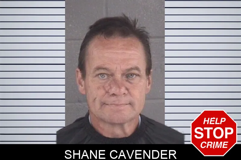 Shane Cavender mugshot