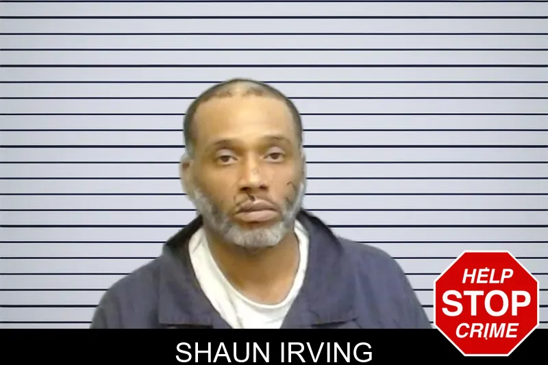 Shaun Irving mugshot
