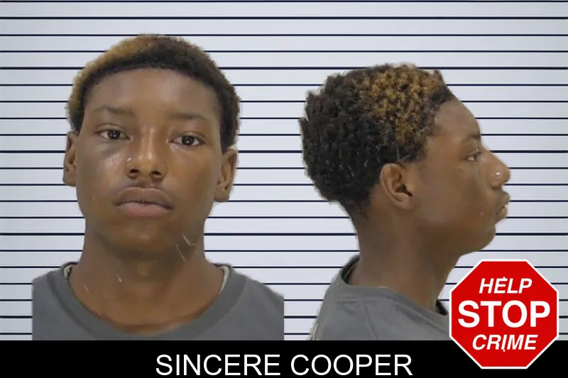Sincere Cooper mugshot