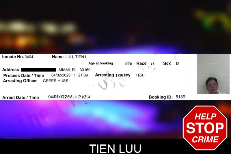 Tien Luu mugshot