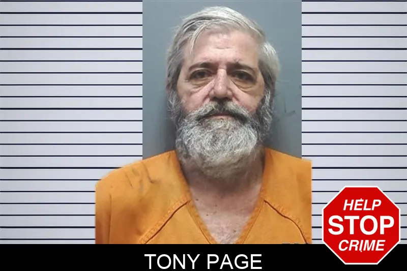 Tony Page mugshot