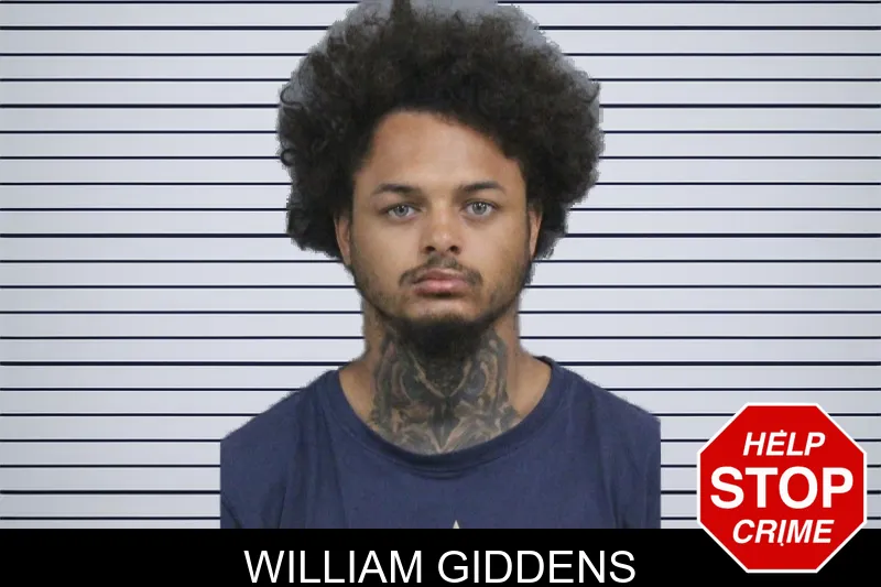 William Giddens mugshot